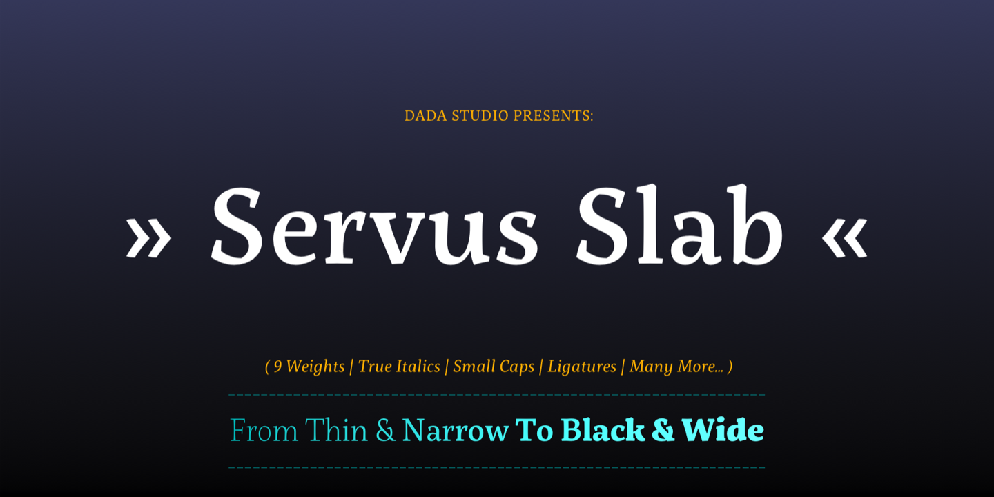 Font Servus Slab